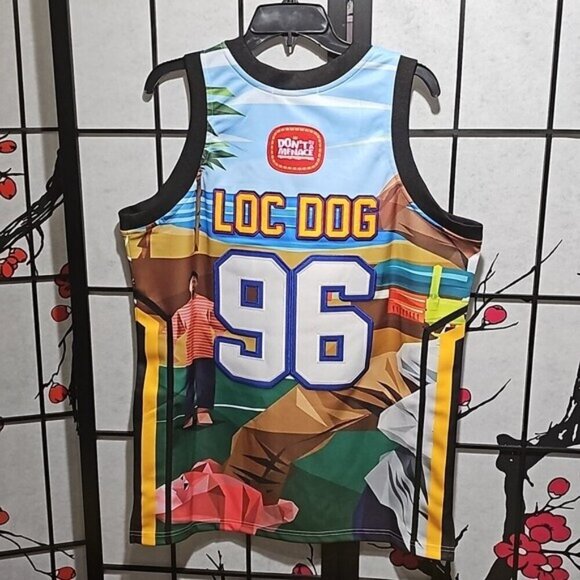 Don't Be a Menace Basketball Jersey Loc Dog Wayans Bros Size Large NWT - Picture 6 of 7